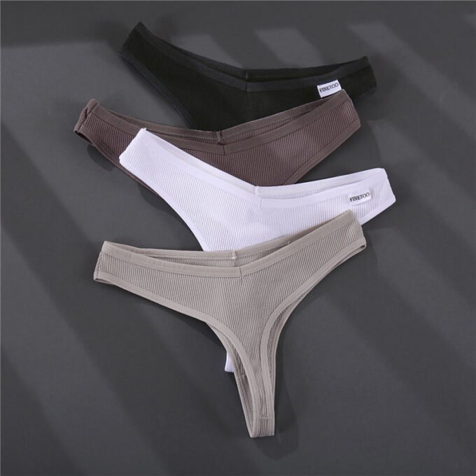 Women's Solid Color Summer G-Strings Set - Image 4