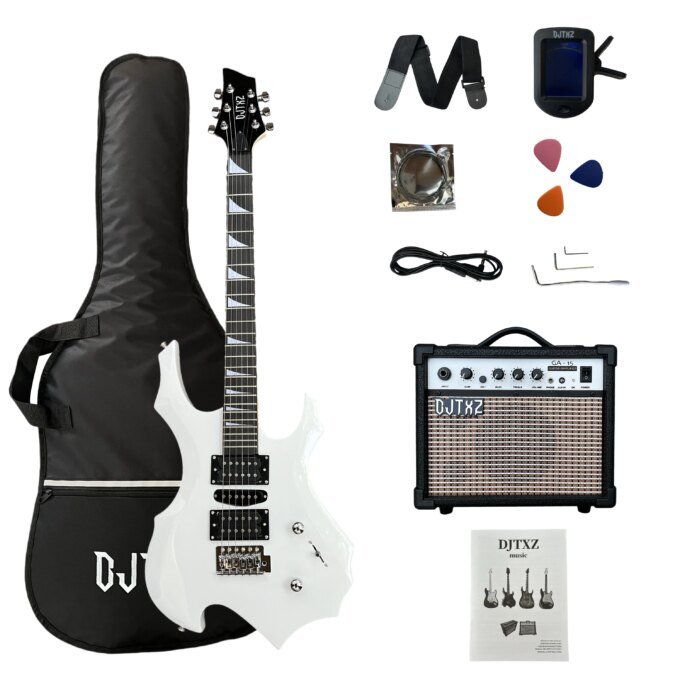 Electric Guitar with Speaker Amplifier Guitar Performance Special Set Alien Guitar Practice - Image 5