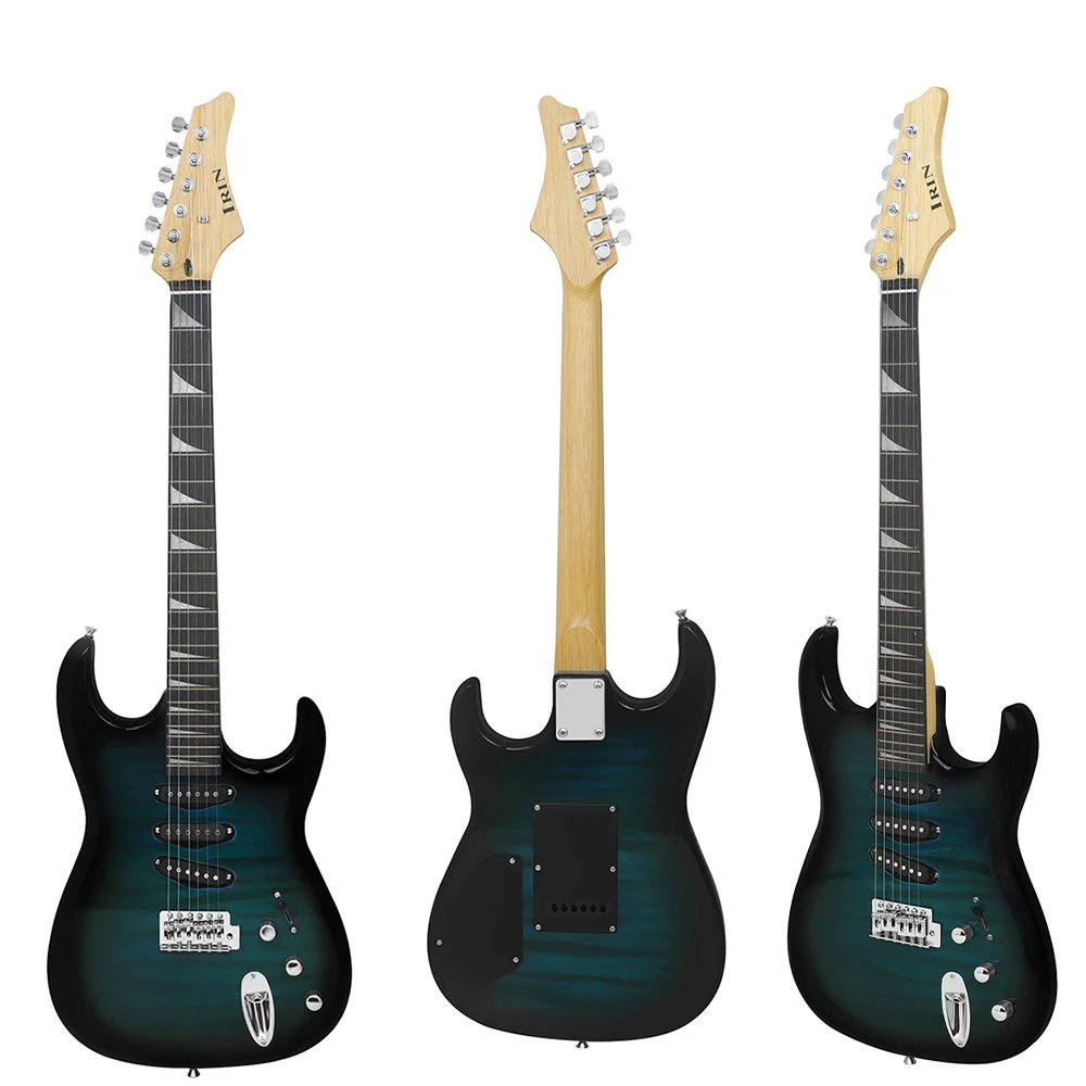IRIN Electric Guitar ST Model 6 String Tiger Stripe 39 Inch Scale 24 Frets Solid Body Guitar for Beginners And Professionals IRIN Electric Guitar ST Model 6 String Tiger Stripe 39 Inch Scale 24 Frets Solid Body Guitar for Beginners And Professionals