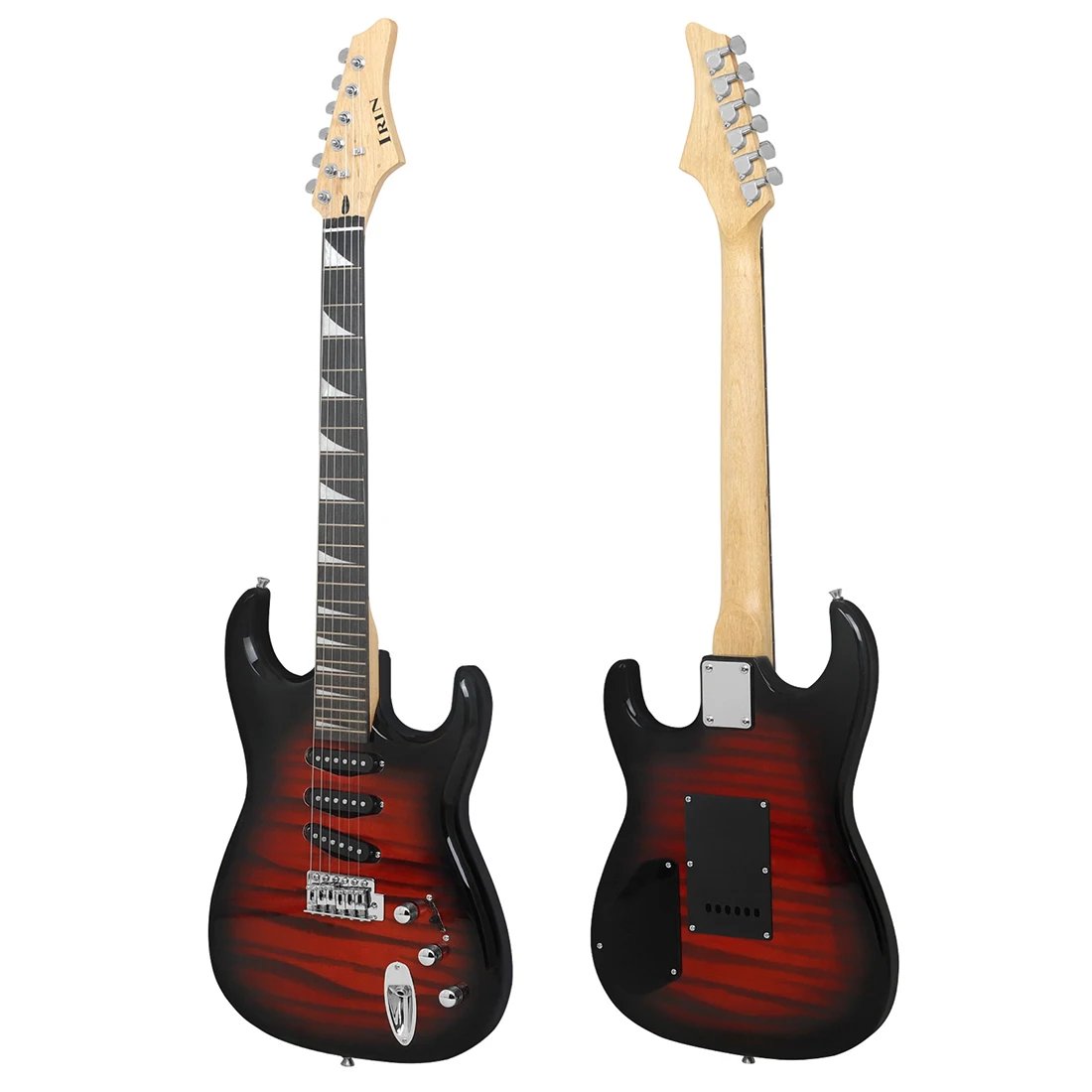 IRIN Electric Guitar ST Model 6 String Tiger Stripe 39 Inch Scale 24 Frets Solid Body Guitar for Beginners And Professionals IRIN Electric Guitar ST Model 6 String Tiger Stripe 39 Inch Scale 24 Frets Solid Body Guitar for Beginners And Professionals