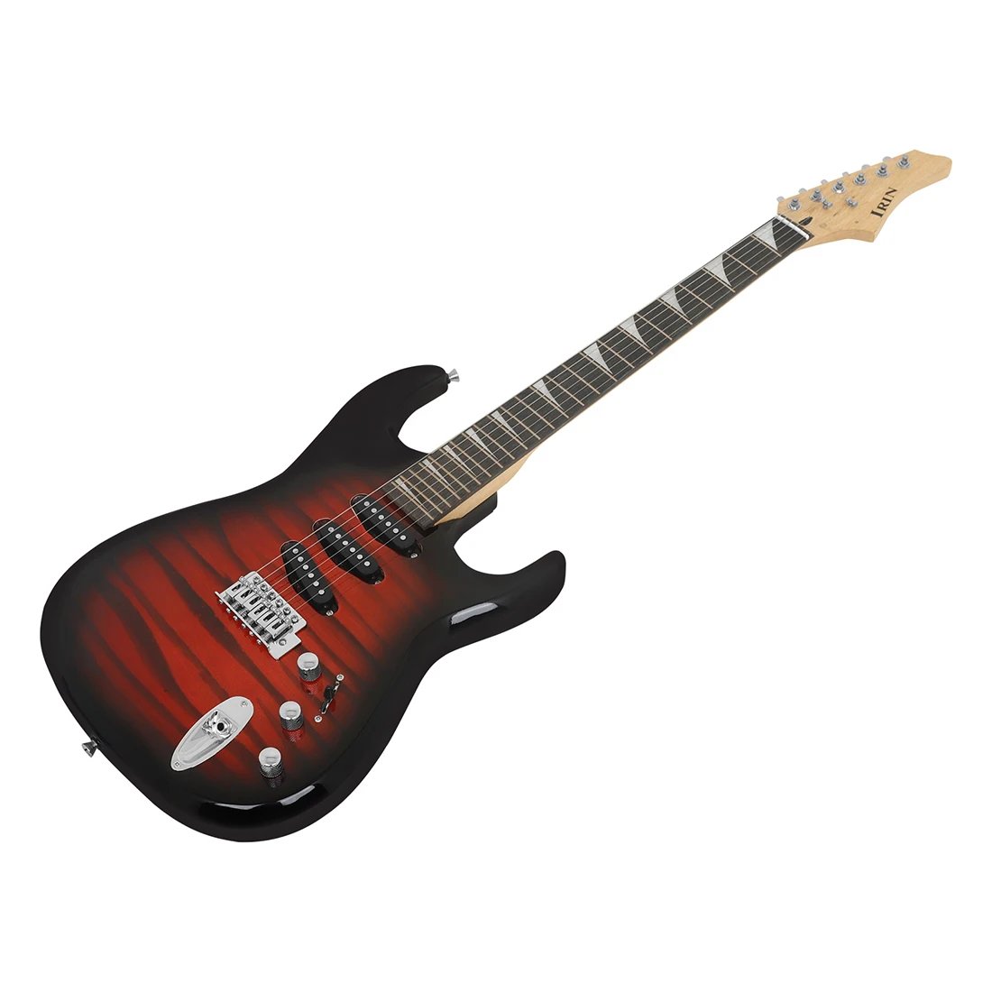 IRIN Electric Guitar ST Model 6 String Tiger Stripe 39 Inch Scale 24 Frets Solid Body Guitar for Beginners And Professionals IRIN Electric Guitar ST Model 6 String Tiger Stripe 39 Inch Scale 24 Frets Solid Body Guitar for Beginners And Professionals
