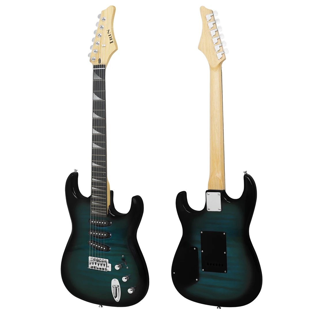 IRIN Electric Guitar ST Model 6 String Tiger Stripe 39 Inch Scale 24 Frets Solid Body Guitar for Beginners And Professionals IRIN Electric Guitar ST Model 6 String Tiger Stripe 39 Inch Scale 24 Frets Solid Body Guitar for Beginners And Professionals