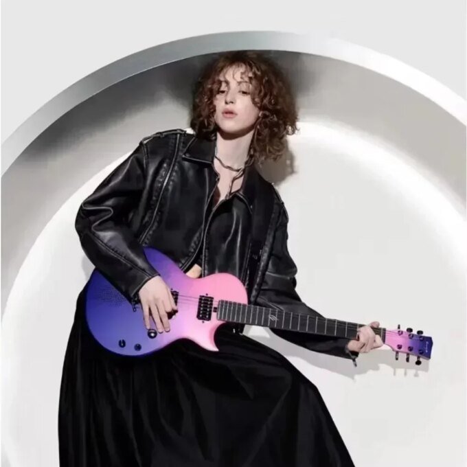 ENYA Nova Go Sonic Carbon Fiber Electric Guitar with Bag for Beginner Adults - Image 8