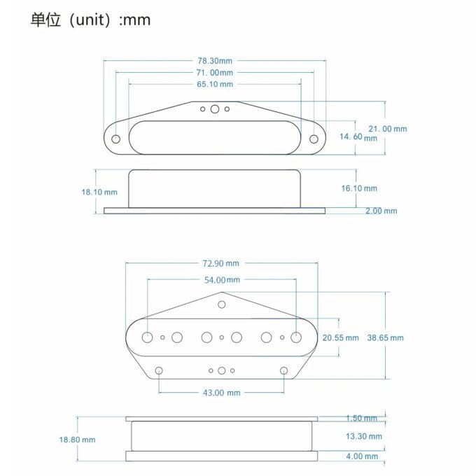 FLEOR 2pcs Alnico 5 Neck & Bridge TL Electric Guitar Pickup Single Coil Pickups Set Guitar Parts - Image 6