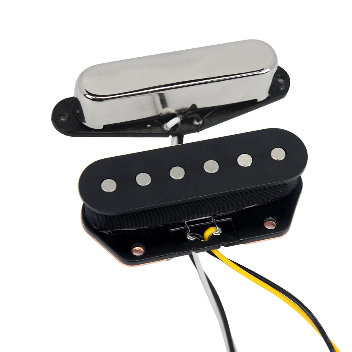 FLEOR 2pcs Alnico 5 Neck & Bridge TL Electric Guitar Pickup Single Coil Pickups Set Guitar Parts