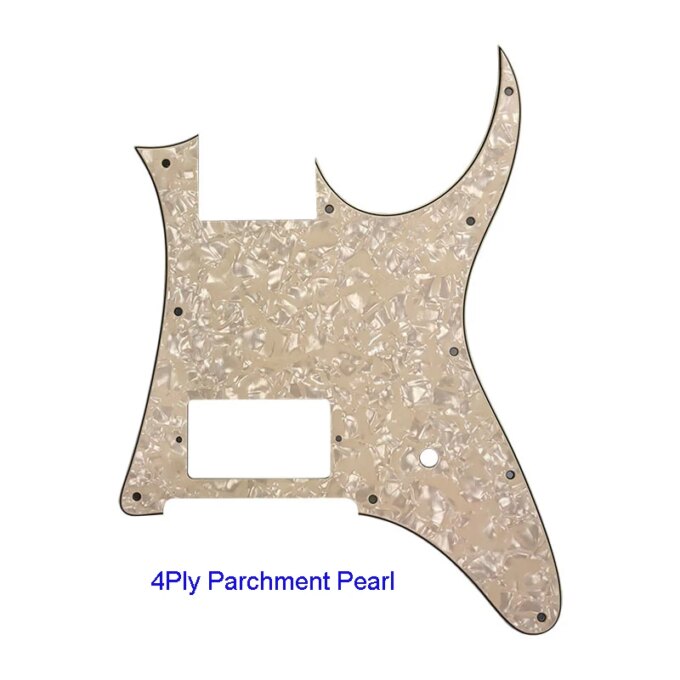 Pleroo Custom Guitar Parts - For MIJ Ibanez RG 350 EX Guitar Pickguard Blank With Bridge Humbucker Pickup Scratch Plate Black - Image 5