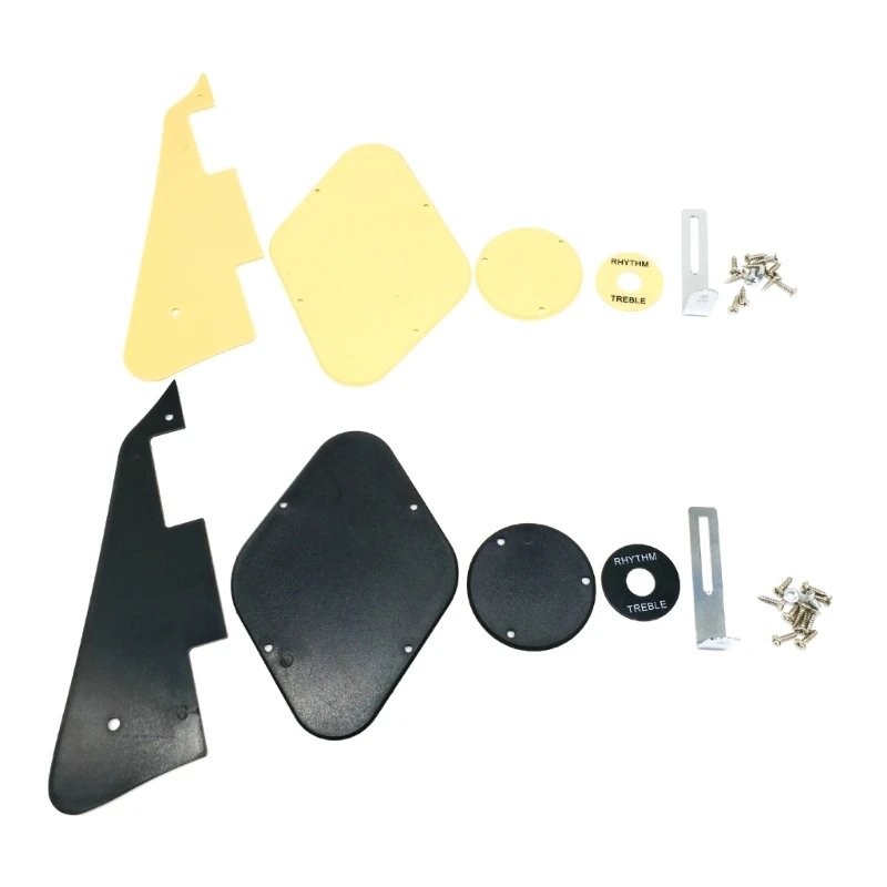 Standard LP Pickguard/Control Backplate/Switch Cavity Cover Mounting Screw for Les Paul Styles Guitar, 1Ply Black/Yellow Standard LP Pickguard/Control Backplate/Switch Cavity Cover Mounting Screw for Les Paul Styles Guitar, 1Ply Black/Yellow