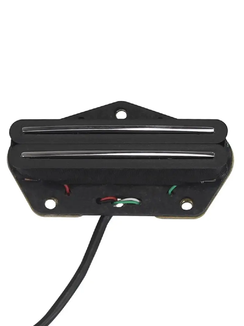 FLEOR Alnico 5 Hot Dual Rails Pickup Guitar Mini Humbucker Bridge Pickup fit for TL Guitar,6K/9K/12K Option