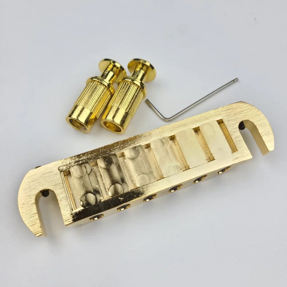 Wilkinson WOGT3 Tailpiece Bridge For LP Electric Guitar Chrome Silver Adjustable Wraparound Wilkinson WOGT3 Tailpiece Bridge For LP Electric Guitar Chrome Silver Adjustable Wraparound