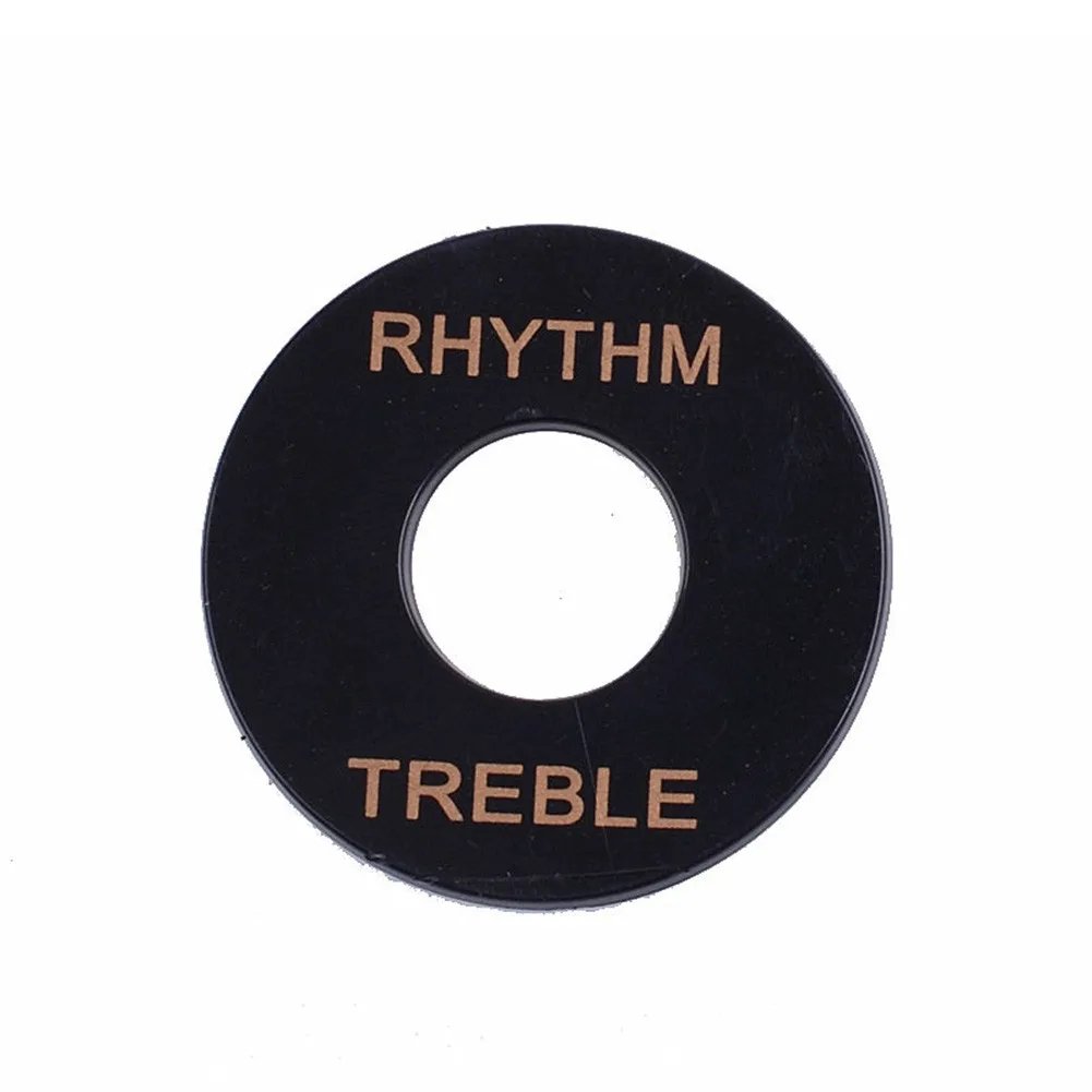 Switch Plate Rhythm/Treble Selector Switch Ring For Gibson Les Paul Guitar White/Black Guitar Parts & Accessories Switch Plate Rhythm/Treble Selector Switch Ring For Gibson Les Paul Guitar White/Black Guitar Parts & Accessories