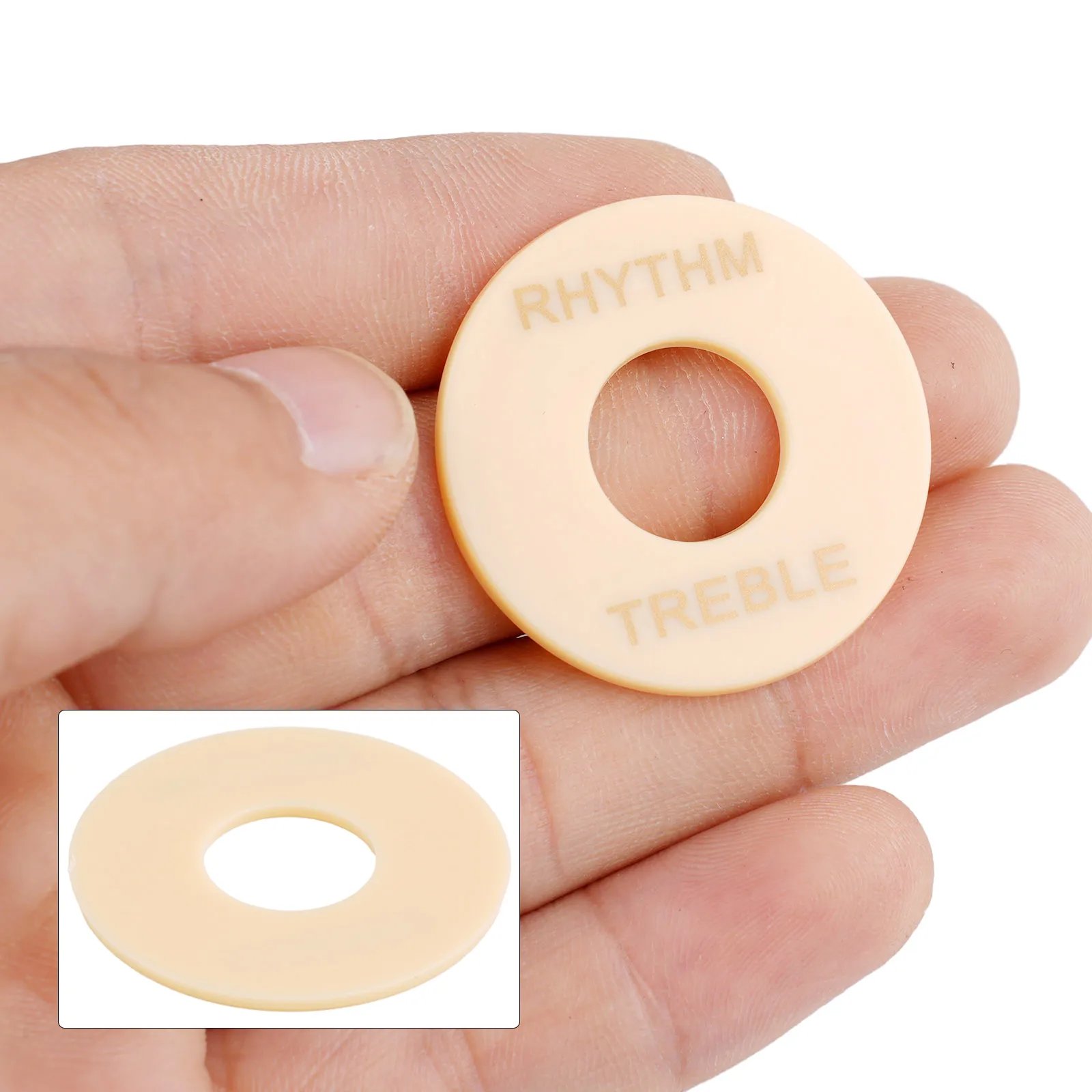Switch Plate Rhythm/Treble Selector Switch Ring For Gibson Les Paul Guitar White/Black Guitar Parts & Accessories Switch Plate Rhythm/Treble Selector Switch Ring For Gibson Les Paul Guitar White/Black Guitar Parts & Accessories