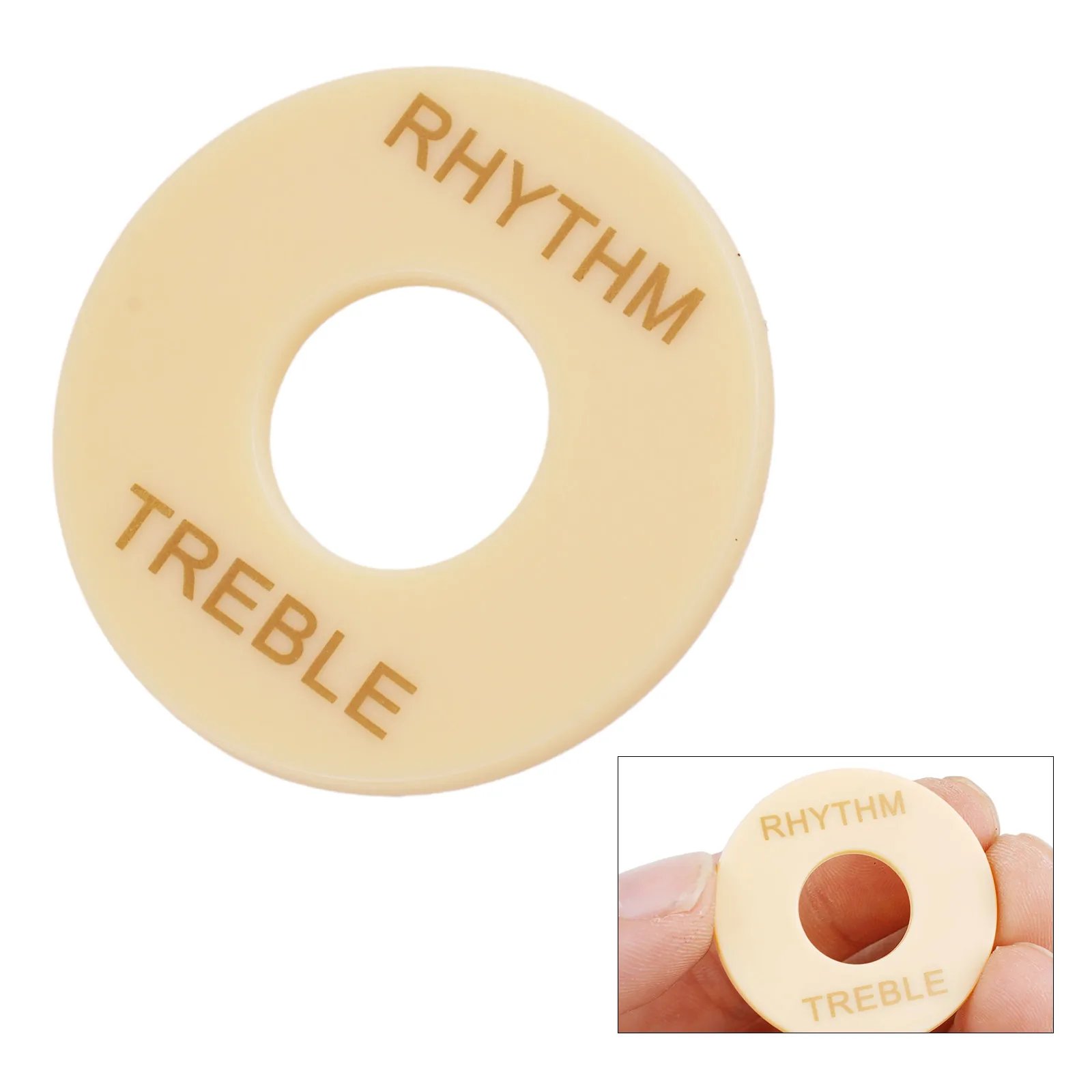 Switch Plate Rhythm/Treble Selector Switch Ring For Gibson Les Paul Guitar White/Black Guitar Parts & Accessories Switch Plate Rhythm/Treble Selector Switch Ring For Gibson Les Paul Guitar White/Black Guitar Parts & Accessories