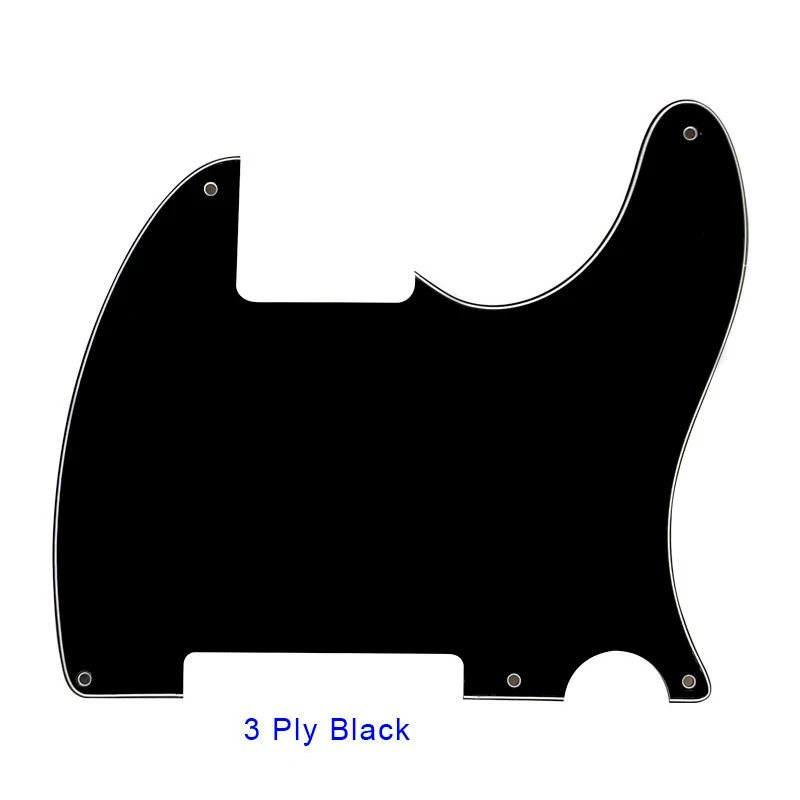 Pleroo Custom Guitar Parts - For  US Standard 5 Screw Holes 52 Year Tele Telecaster DIY Blank Guitar Pickguard  Scratch Plate