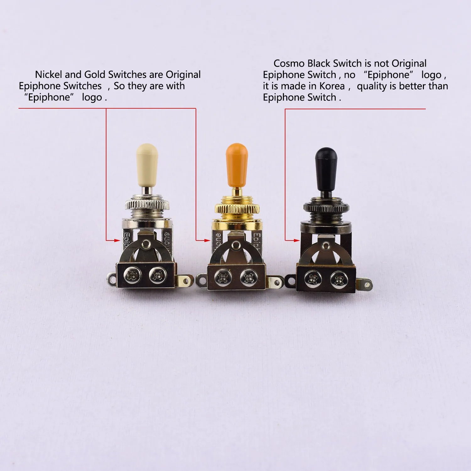 Original Genuine Epi 3-Way Toggle Switch Electric Guitar Pickup Selector Switch Original Genuine Epi 3-Way Toggle Switch Electric Guitar Pickup Selector Switch