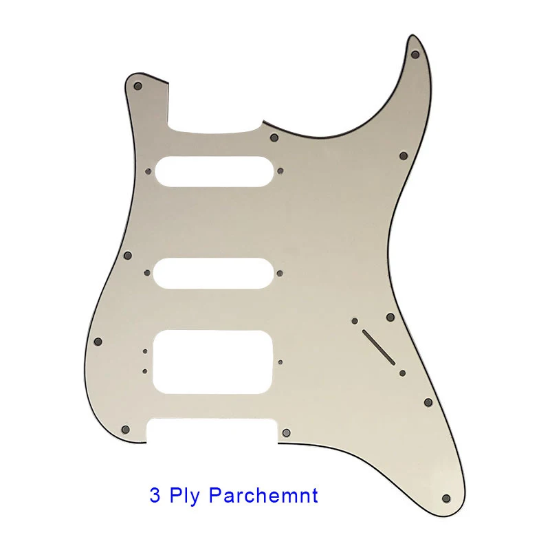 Pleroo Custom Guitar Pickguards Suit - For 11 Screw Hole  Strat  Humbucker HSS Guitar No Control Hole Scratch Plate
