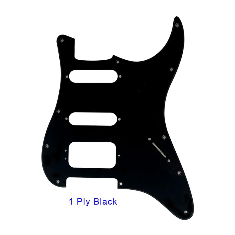 Pleroo Custom Guitar Pickguards Suit - For 11 Screw Hole  Strat  Humbucker HSS Guitar No Control Hole Scratch Plate