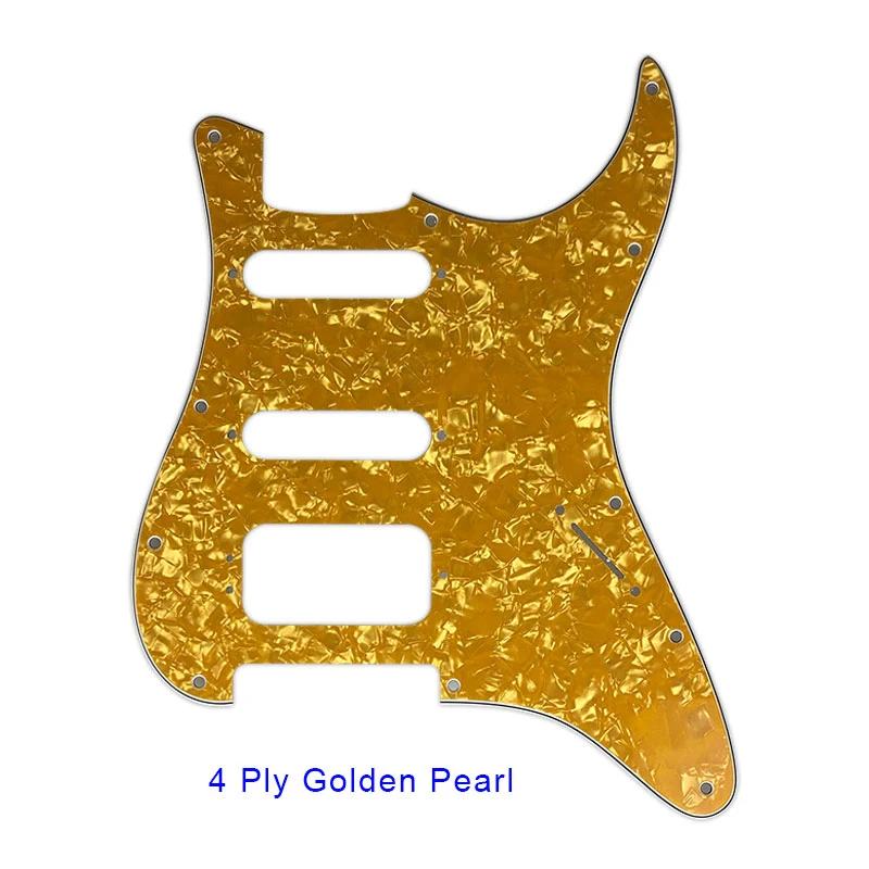 Pleroo Custom Guitar Pickguards Suit - For 11 Screw Hole  Strat  Humbucker HSS Guitar No Control Hole Scratch Plate