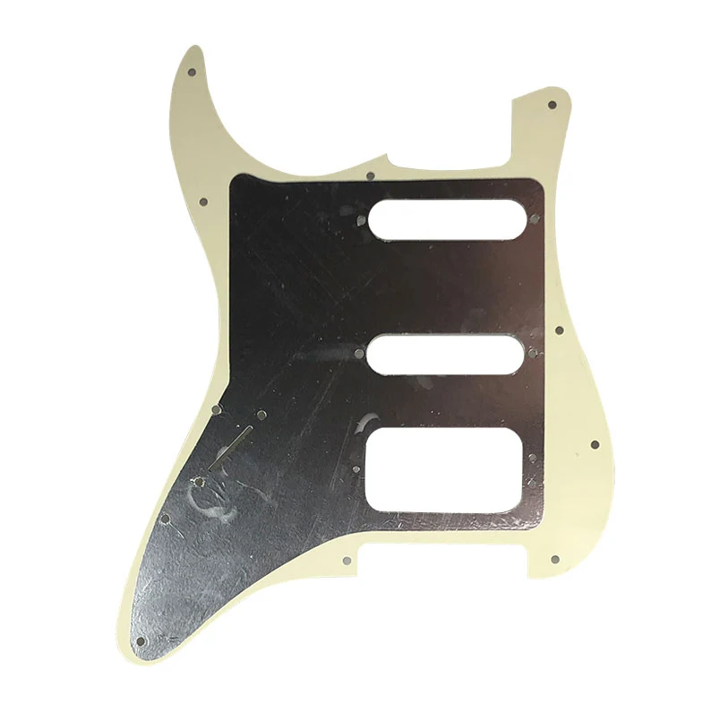 Pleroo Custom Guitar Pickguards Suit - For 11 Screw Hole  Strat  Humbucker HSS Guitar No Control Hole Scratch Plate