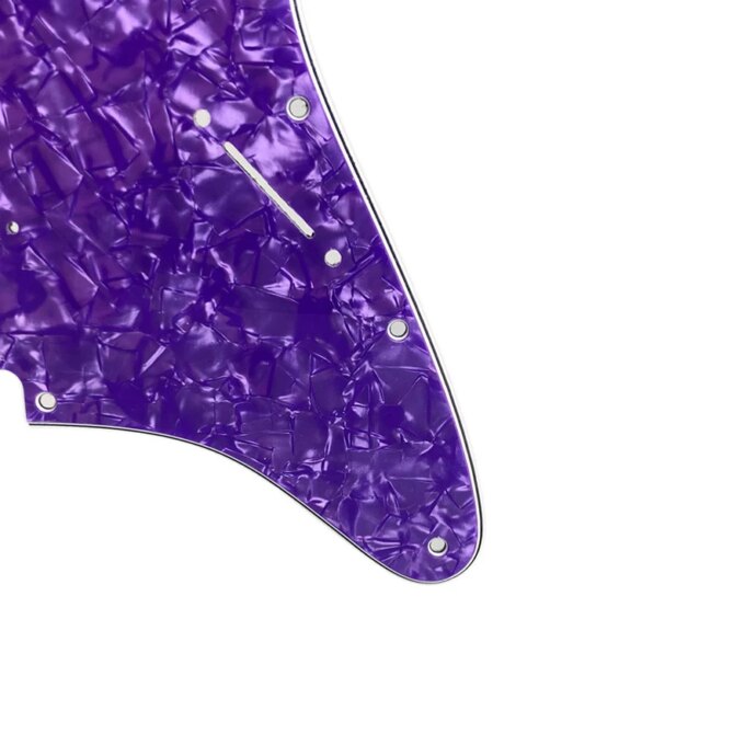 Pleroo Custom Guitar Pickguards Suit - For 11 Screw Hole  Strat  Humbucker HSS Guitar No Control Hole Scratch Plate - Image 3