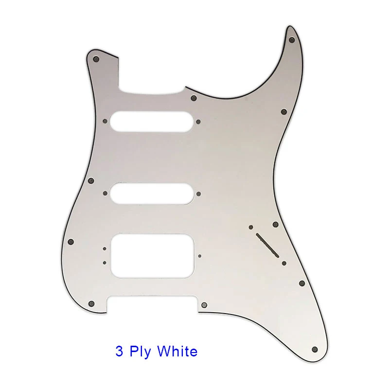 Pleroo Custom Guitar Pickguards Suit - For 11 Screw Hole  Strat  Humbucker HSS Guitar No Control Hole Scratch Plate