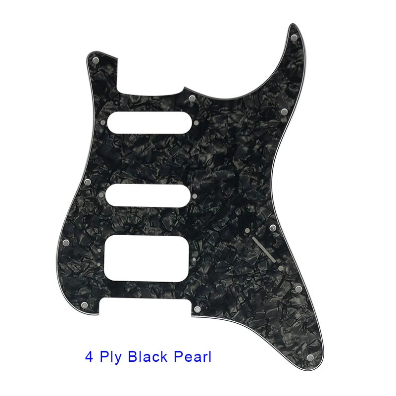 Pleroo Custom Guitar Pickguards Suit - For 11 Screw Hole  Strat  Humbucker HSS Guitar No Control Hole Scratch Plate