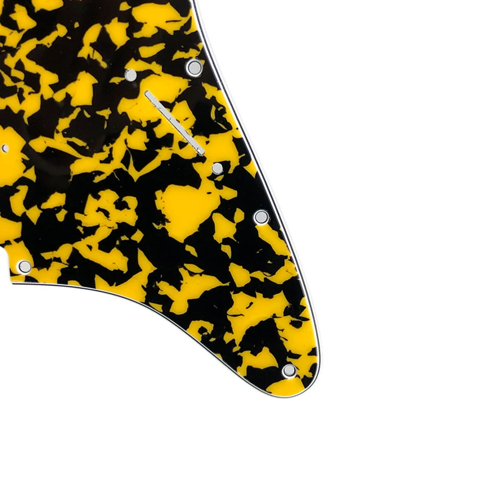 Pleroo Custom Guitar Pickguards Suit - For 11 Screw Hole  Strat  Humbucker HSS Guitar No Control Hole Scratch Plate