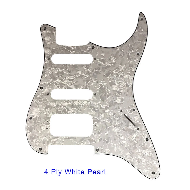 Pleroo Custom Guitar Pickguards Suit - For 11 Screw Hole  Strat  Humbucker HSS Guitar No Control Hole Scratch Plate
