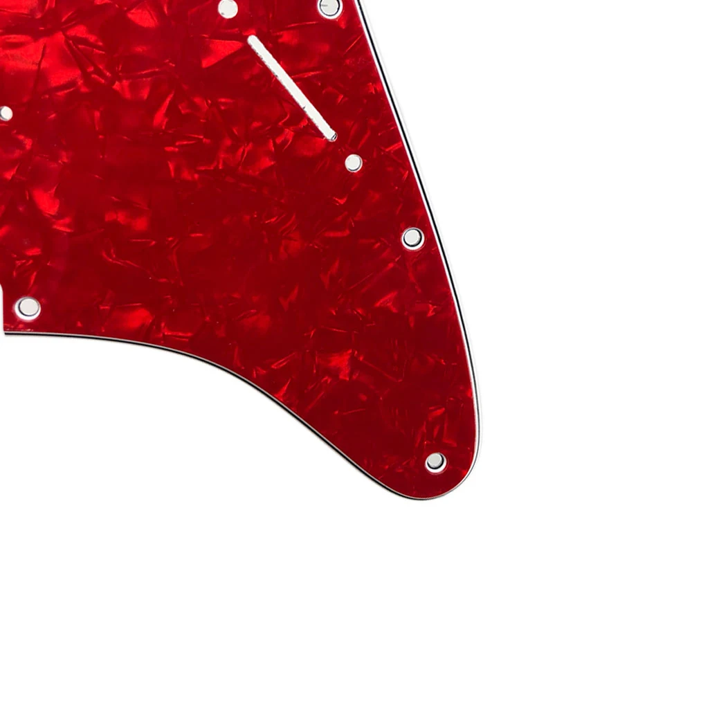 Pleroo Custom Guitar Pickguards Suit - For 11 Screw Hole  Strat  Humbucker HSS Guitar No Control Hole Scratch Plate