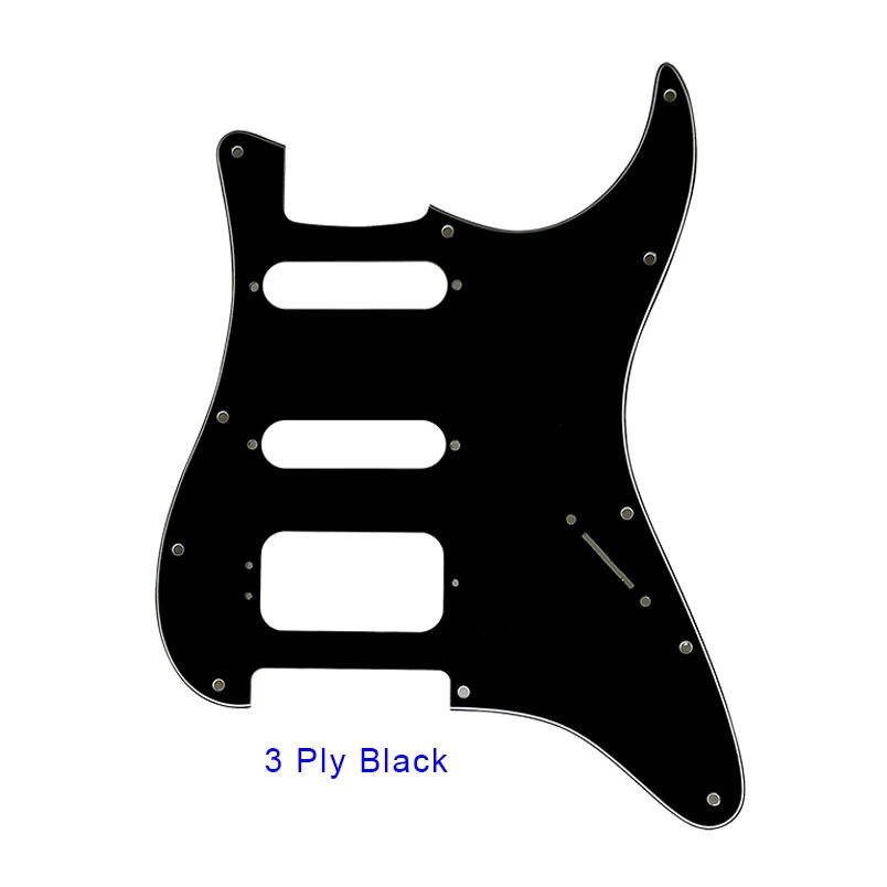 Pleroo Custom Guitar Pickguards Suit - For 11 Screw Hole  Strat  Humbucker HSS Guitar No Control Hole Scratch Plate
