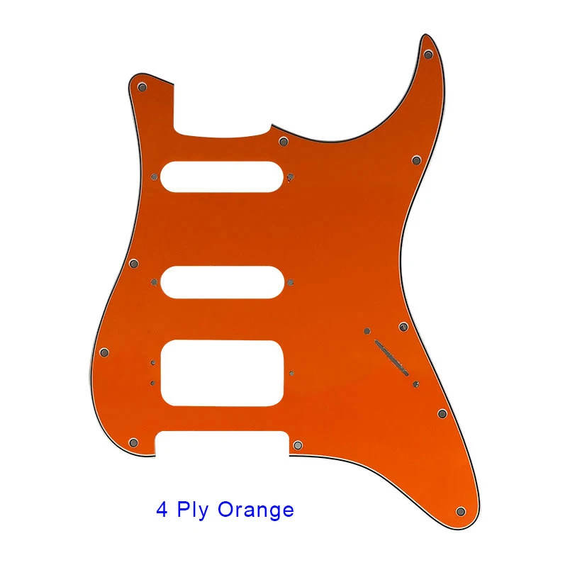 Pleroo Custom Guitar Pickguards Suit - For 11 Screw Hole  Strat  Humbucker HSS Guitar No Control Hole Scratch Plate