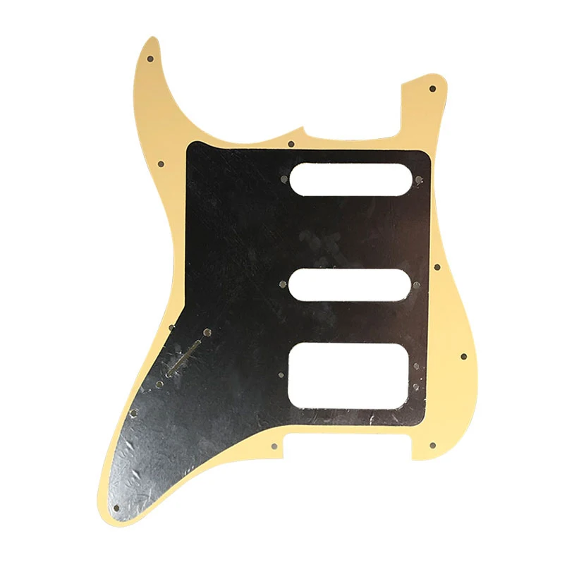 Pleroo Custom Guitar Pickguards Suit - For 11 Screw Hole  Strat  Humbucker HSS Guitar No Control Hole Scratch Plate