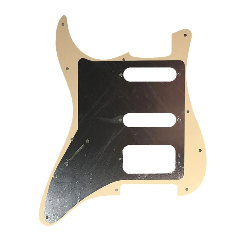 Pleroo Custom Guitar Pickguards Suit - For 11 Screw Hole  Strat  Humbucker HSS Guitar No Control Hole Scratch Plate