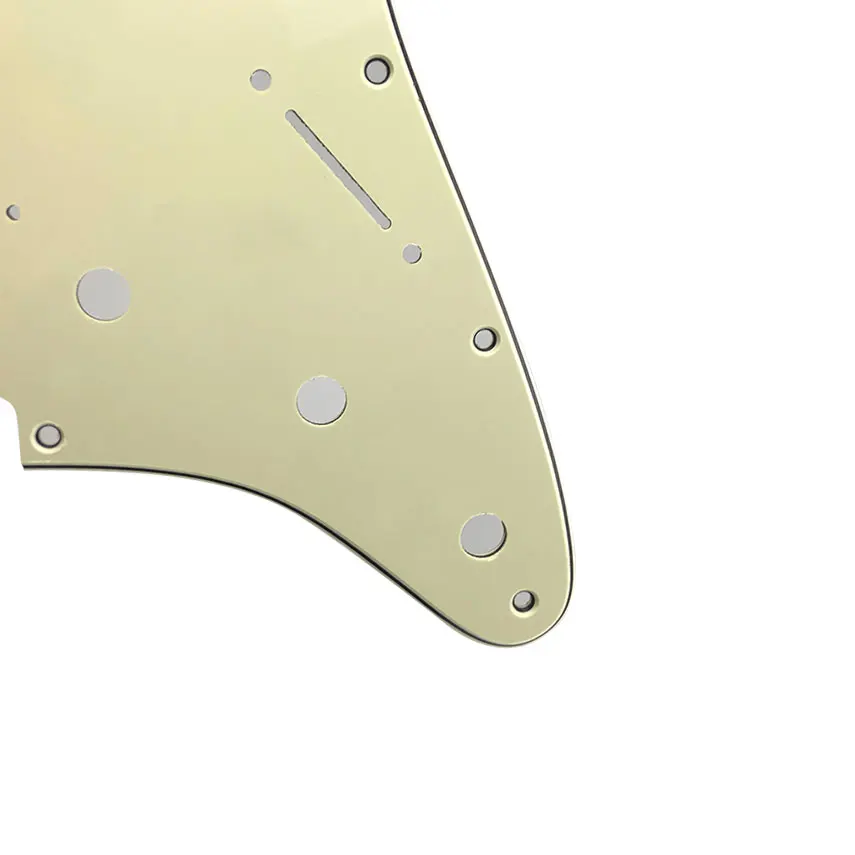 Pleroo Custom Guitar Pickguards Suit - For 11 Screw Hole  Strat  Humbucker HSS Guitar No Control Hole Scratch Plate
