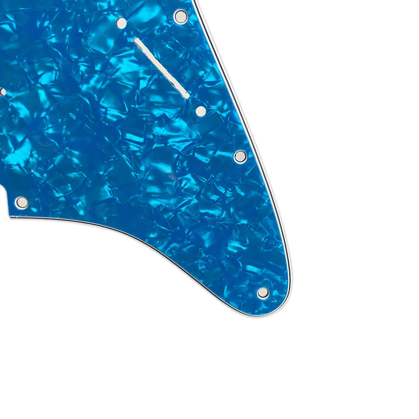 Pleroo Custom Guitar Pickguards Suit - For 11 Screw Hole  Strat  Humbucker HSS Guitar No Control Hole Scratch Plate