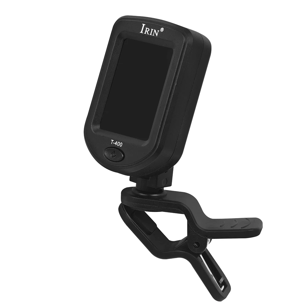 IRIN T-400 Guitar Tuner Digital Clip-On Tone Tuner for Electric Ukulele Bass Violin Universal 360Degree Rotatable Sensitive IRIN T-400 Guitar Tuner Digital Clip-On Tone Tuner for Electric Ukulele Bass Violin Universal 360Degree Rotatable Sensitive