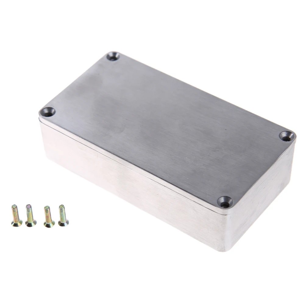 1590B Effects Pedal Enclosure with Screws Aluminum Guitar Effect Cases Holder Replacement Durable Musical Instrument Kit 1590B Effects Pedal Enclosure with Screws Aluminum Guitar Effect Cases Holder Replacement Durable Musical Instrument Kit