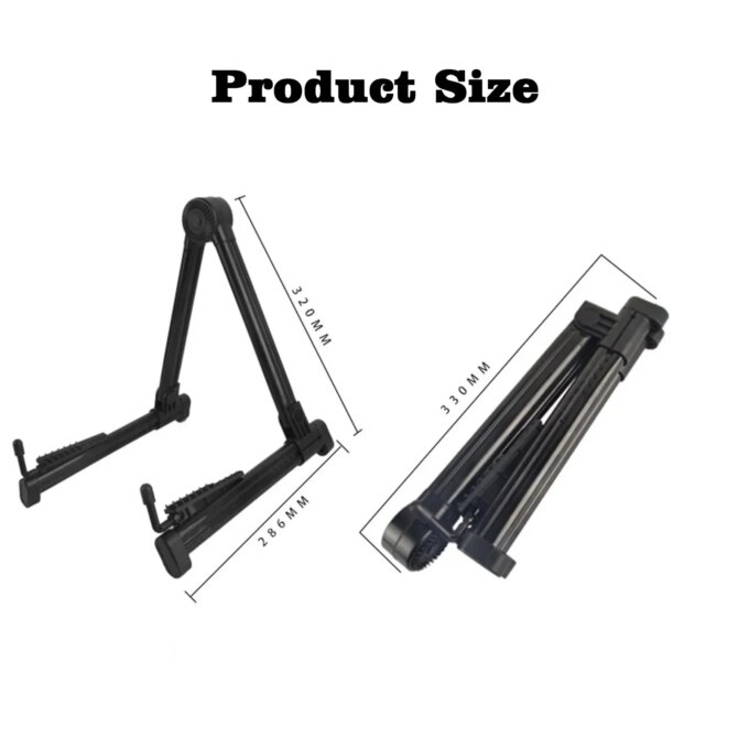 Miwayer Guitar Stand Folding A Frame Floor Universal ABS for Acoustic Classical Electric Bass Guitars Banjo Ukulele Portable - Image 6
