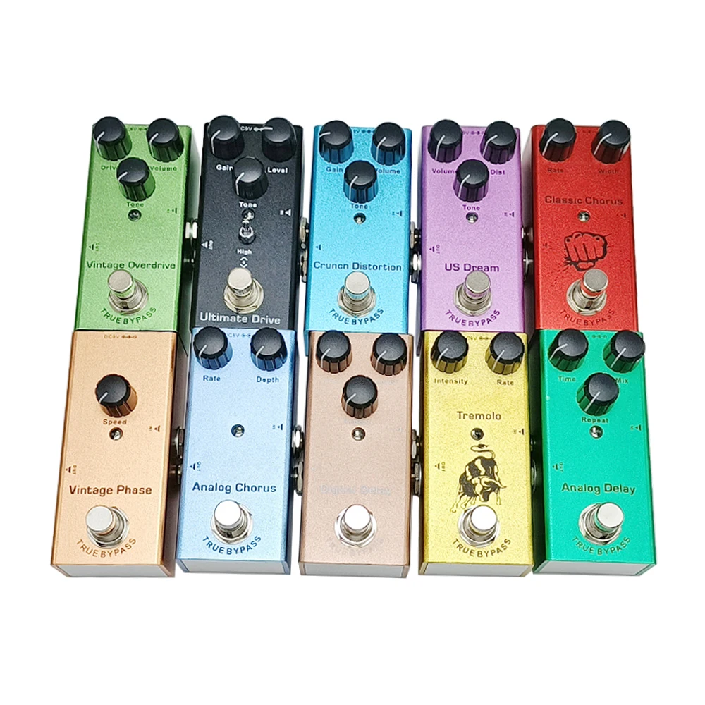 Electric Guitar Pedal Vintage overdrive/US Dream/Classic Chorus/Vintage Phase/Tremolo/Analog delay/Digital Delay/Ultimate Drive Electric Guitar Pedal Vintage overdrive/US Dream/Classic Chorus/Vintage Phase/Tremolo/Analog delay/Digital Delay/Ultimate Drive