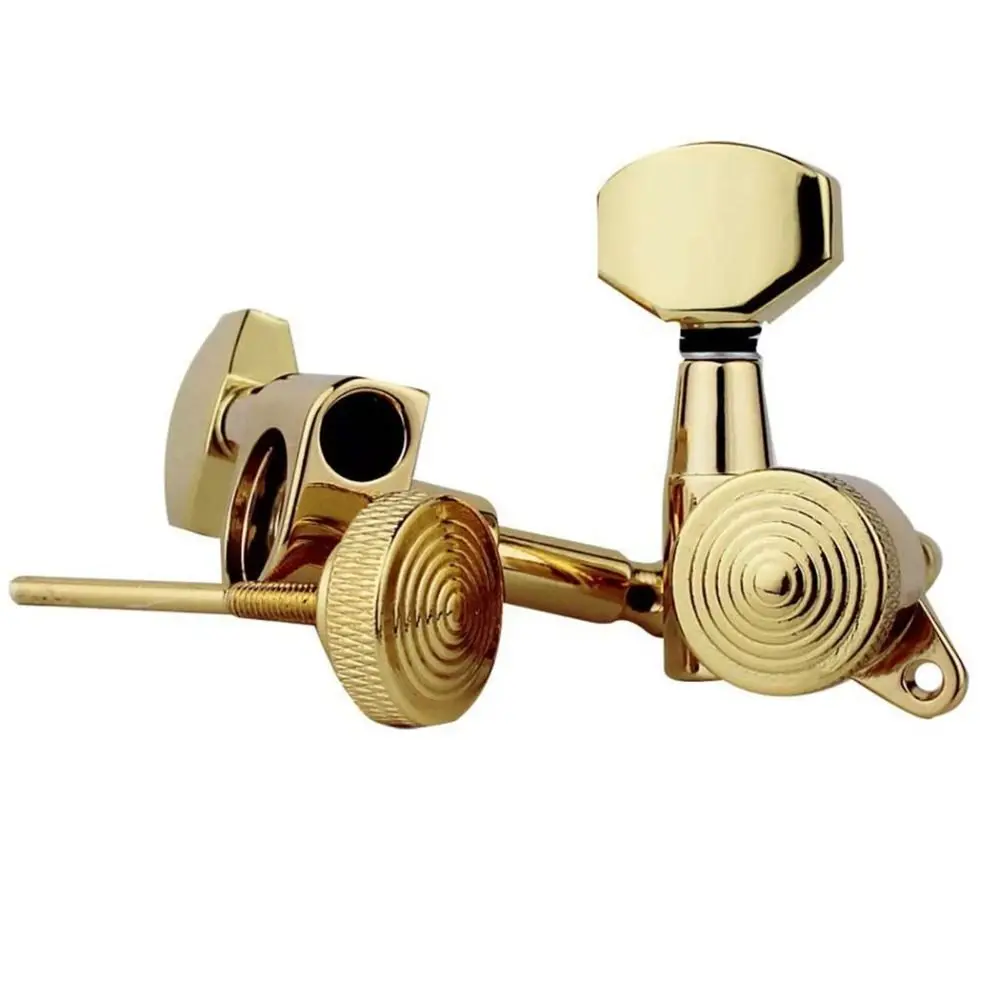 6PCS/Set Professional Chrome Guitar Locking Tuners Lock String Silver/Gold/Black Guitar Tuning Pegs Lock String Tuning Pegs 6PCS/Set Professional Chrome Guitar Locking Tuners Lock String Silver/Gold/Black Guitar Tuning Pegs Lock String Tuning Pegs