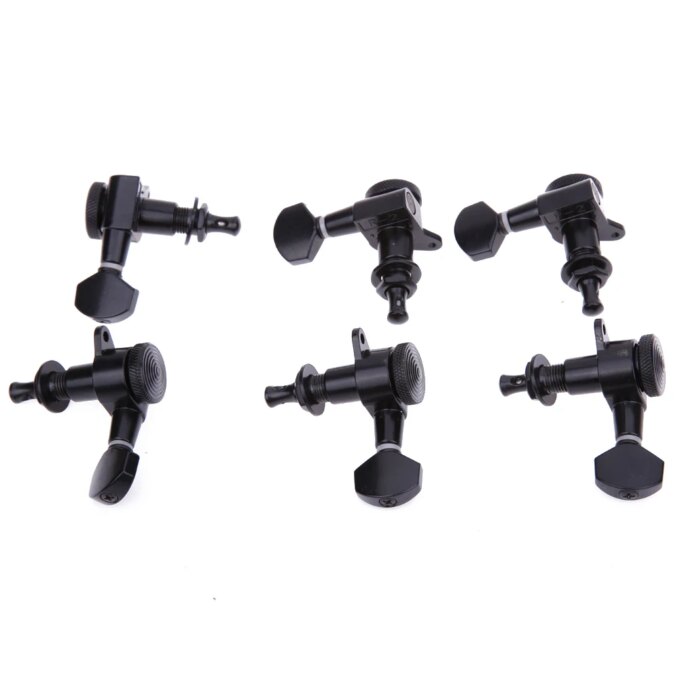 6Pcs Black Locking Tuners Reusable Sealed Machine Heads Tuners String Right Tuning Pegs for Acoustic Or Electric Guitar - Image 5