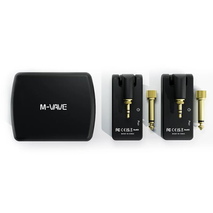 M-vave Wireless Guitar System 2.4G Guitar Transmitter Receiver 2 in 1 Plug 4 Channels Guitar Wireless with Rechargeable Box WP-8 - Image 2
