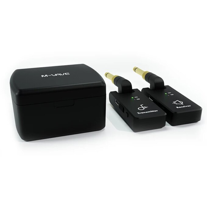 M-vave Wireless Guitar System 2.4G Guitar Transmitter Receiver 2 in 1 Plug 4 Channels Guitar Wireless with Rechargeable Box WP-8 - Image 4