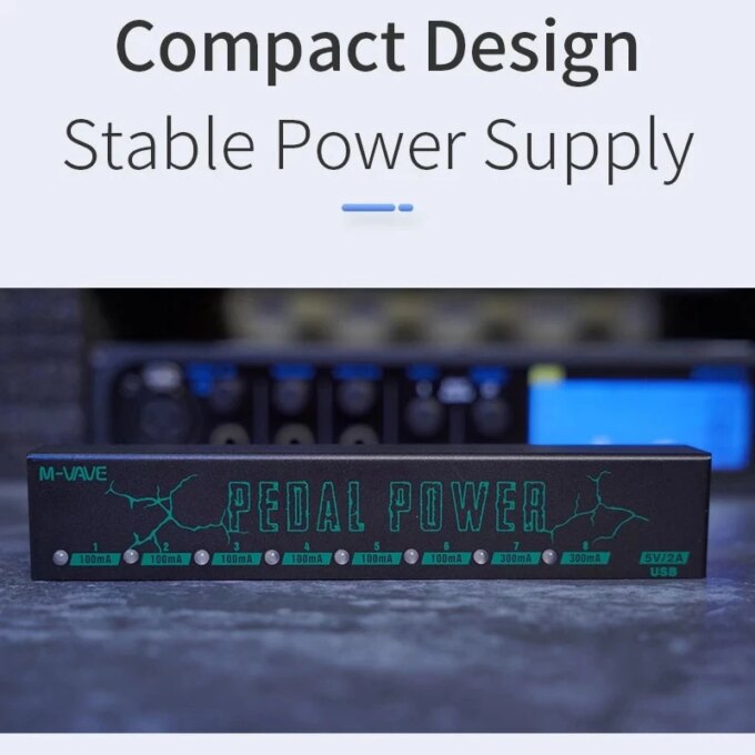 M-vave Guitar Effect Pedal Power Supply 8 Isolated DC Outputs/ 5V USB Output for 9V Protection Guitar Accessories - Image 3