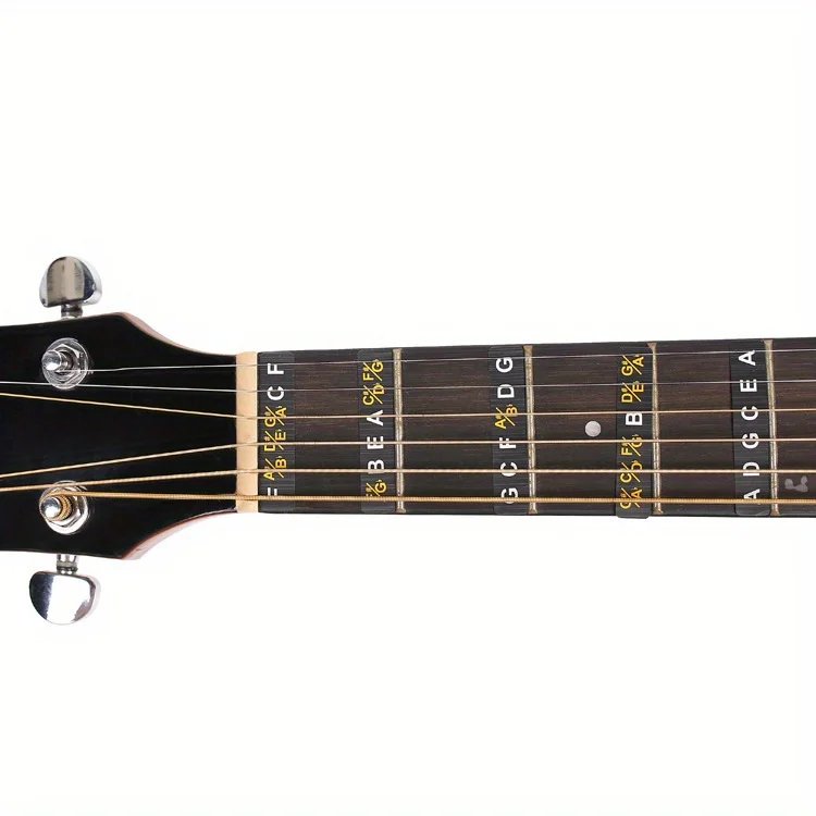 1 Pc Guitar Fretboard Stickers Scale Note Sticker Suitable For Classic Acoustic Electric Guitar 1 Pc Guitar Fretboard Stickers Scale Note Sticker Suitable For Classic Acoustic Electric Guitar