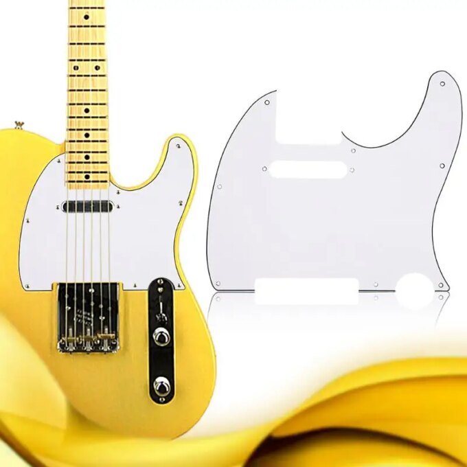 3Ply Aged Pearloid Pickguard Tele Style Guitar Pickguard Aged White Pearl Musical Instrument Guitar Parts Accessories 7 Colors - Image 4