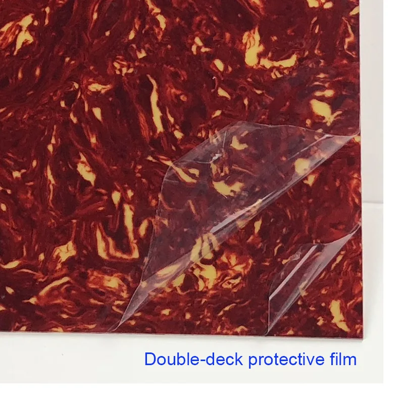 24cmx22cm Custom Quality Acoustic  Guitar Pickguard Celluloid Material Blank Sheet Self Adhesive Scratch Plate
