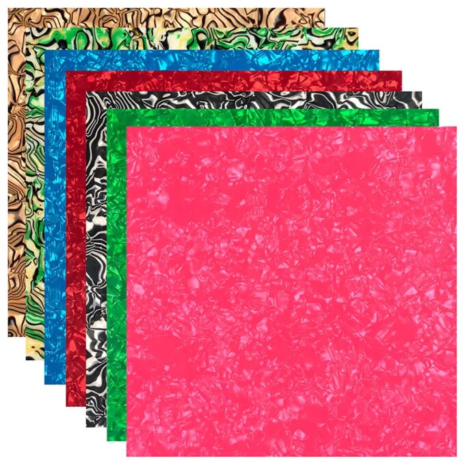 24cmx22cm Custom Quality Acoustic  Guitar Pickguard Celluloid Material Blank Sheet Self Adhesive Scratch Plate - Image 2