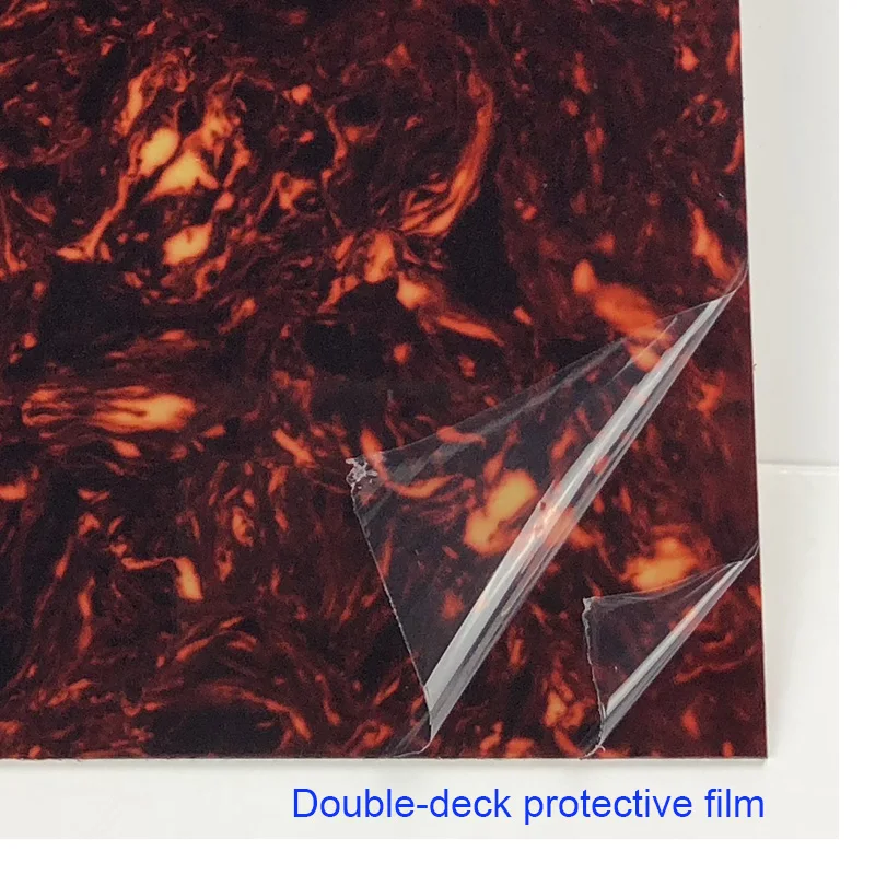 24cmx22cm Custom Quality Acoustic  Guitar Pickguard Celluloid Material Blank Sheet Self Adhesive Scratch Plate