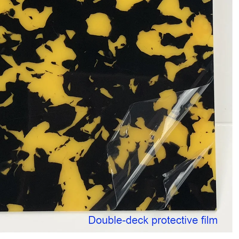 24cmx22cm Custom Quality Acoustic  Guitar Pickguard Celluloid Material Blank Sheet Self Adhesive Scratch Plate