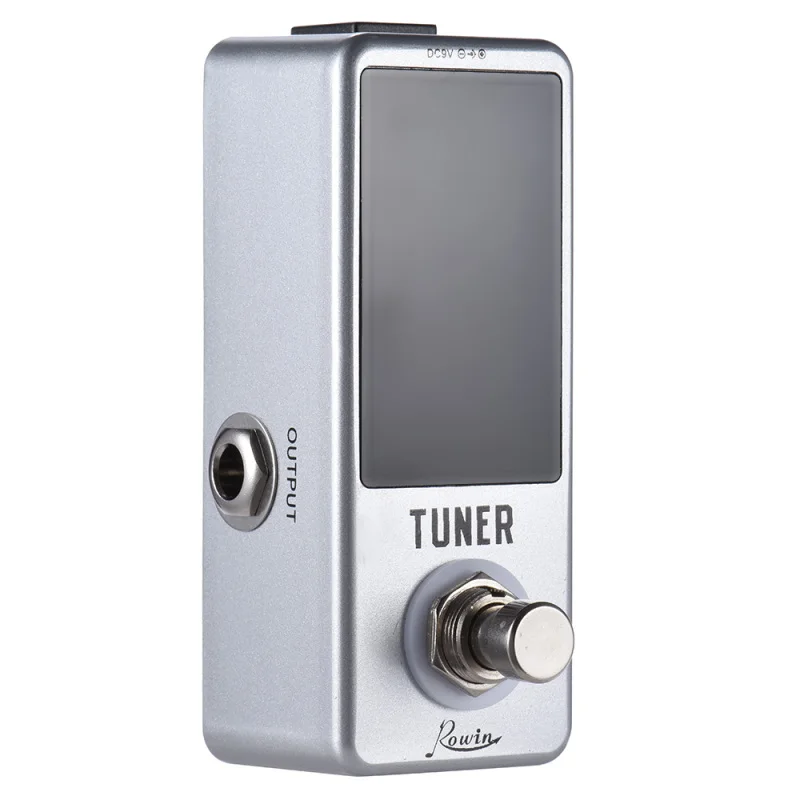 Mini Chromatic Tuner Pedal EffectGuitar Bass Musical Instrumen LED Display True Bypass GuitarTuner for Guitar Bass Accessories
